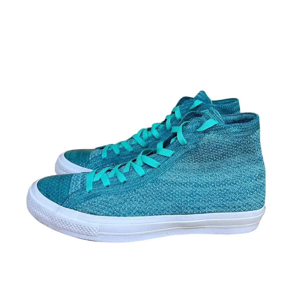 Converse All Star - CT Flyknit Hi Top - Sneakers - Green -Women's -12.5 -157632C